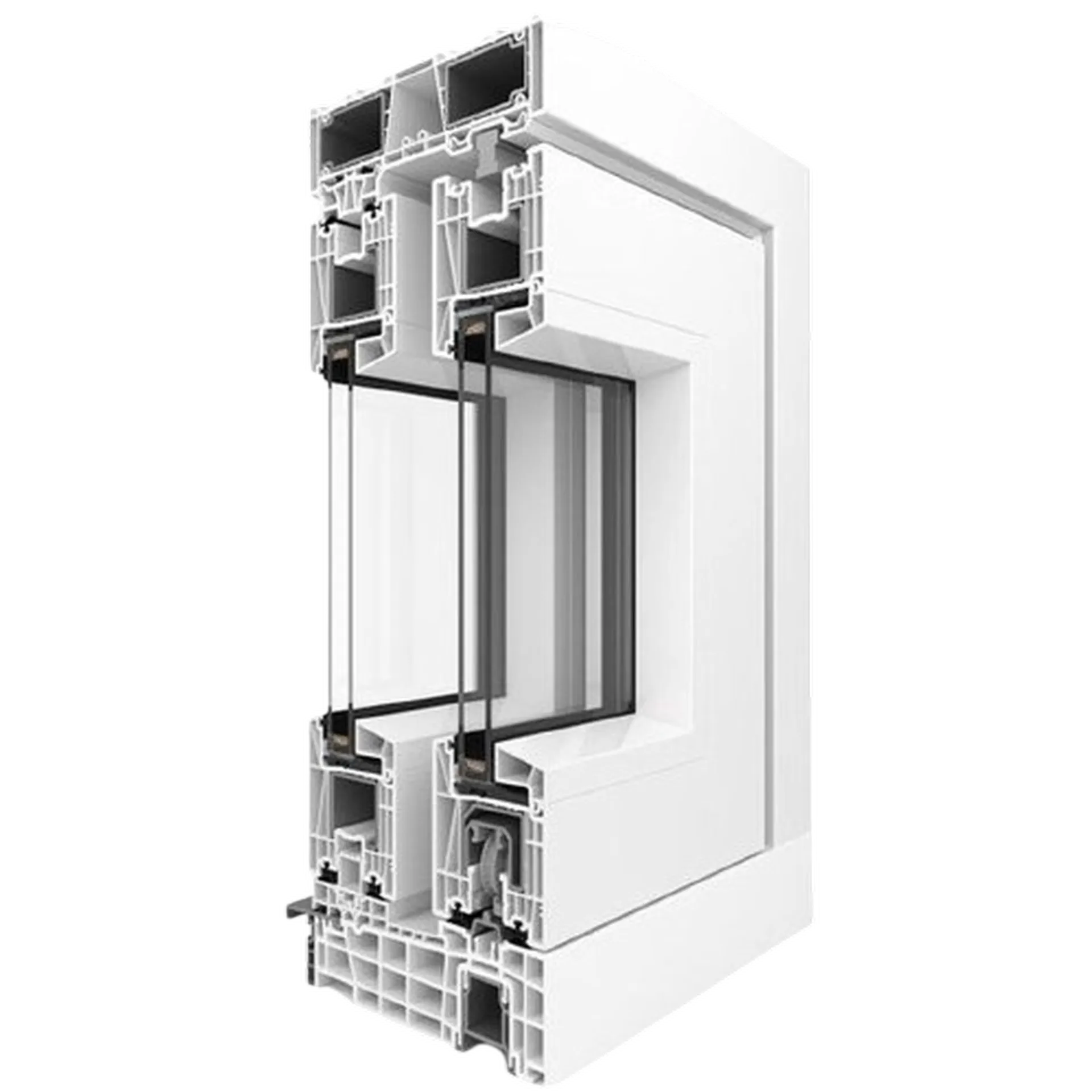 Design interior modern cu uși culisante Salamander evolutionDrive 82 pentru economisirea spațiului și lumină naturală