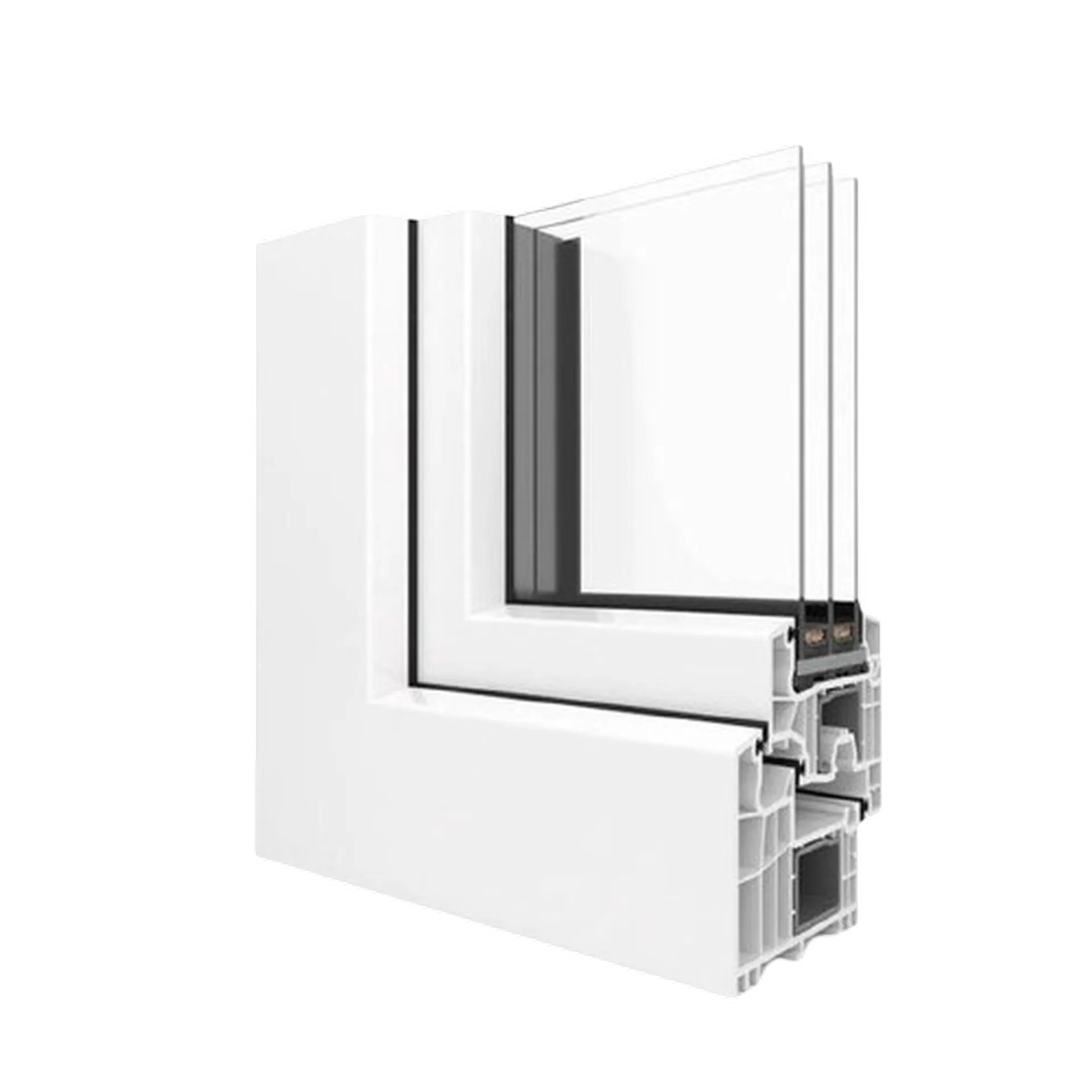Tâmplărie PVC Salamander bluEvolution 92 design Classic, vedere exterioară, montaj în Arad.