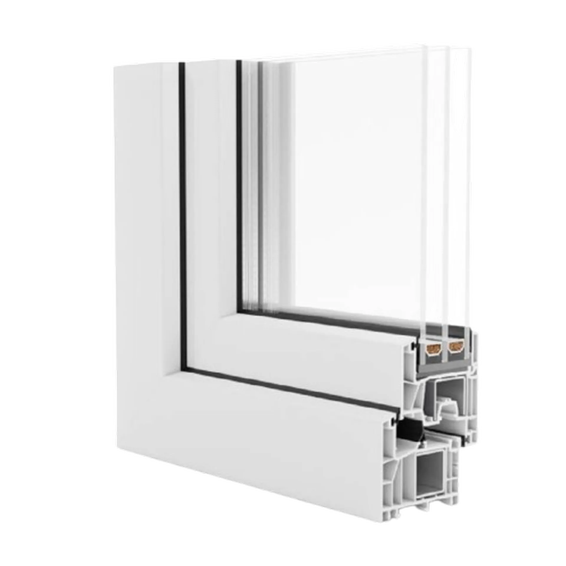 Design exterior tâmplărie PVC Salamander greenEvolution 76 MD pentru case moderne