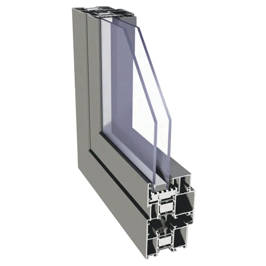 Detalii inserții termice i și i+ profil fereastră aluminiu