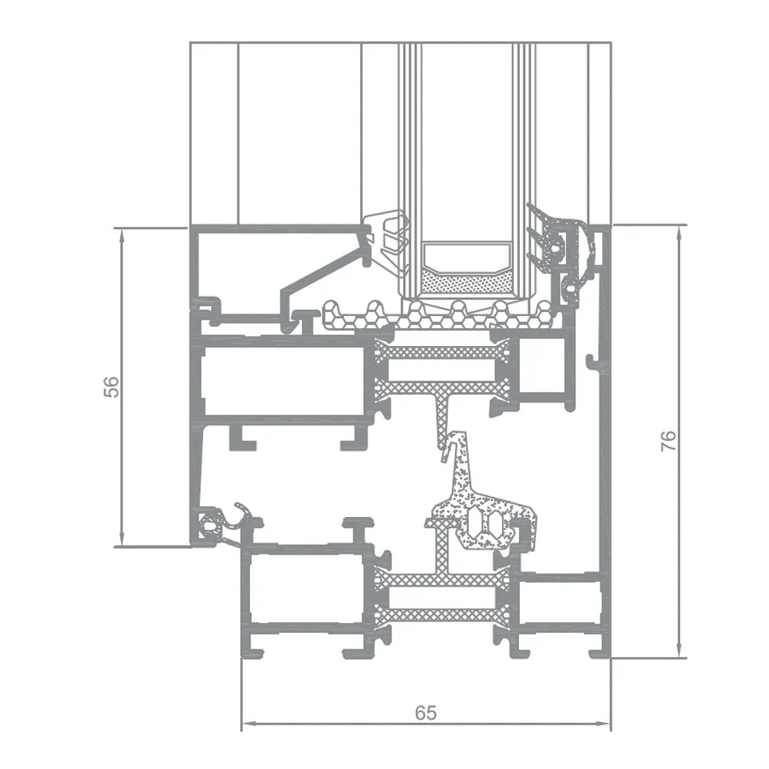 Tâmplărie aluminiu deschidere exterioară Aliplast Imperial OUT