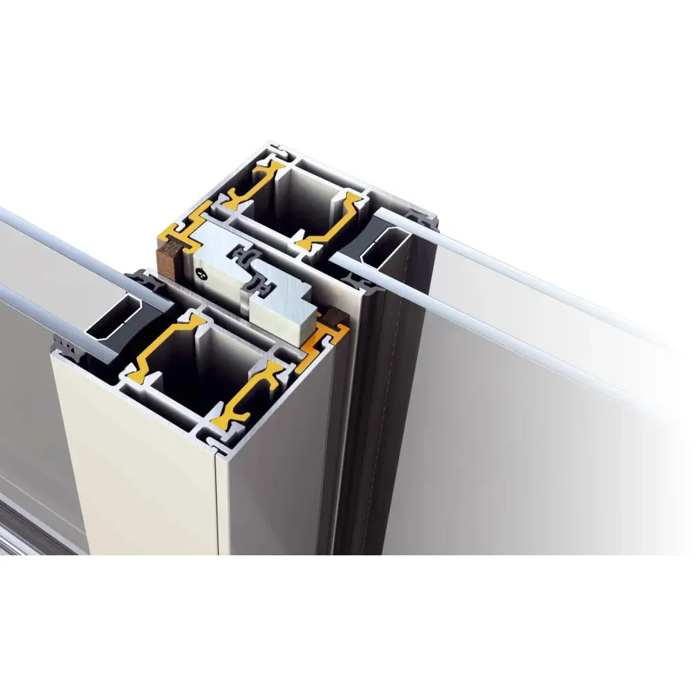 Deschideri vitrate rezidențiale sistem glisant Alumil S350 timisoara
