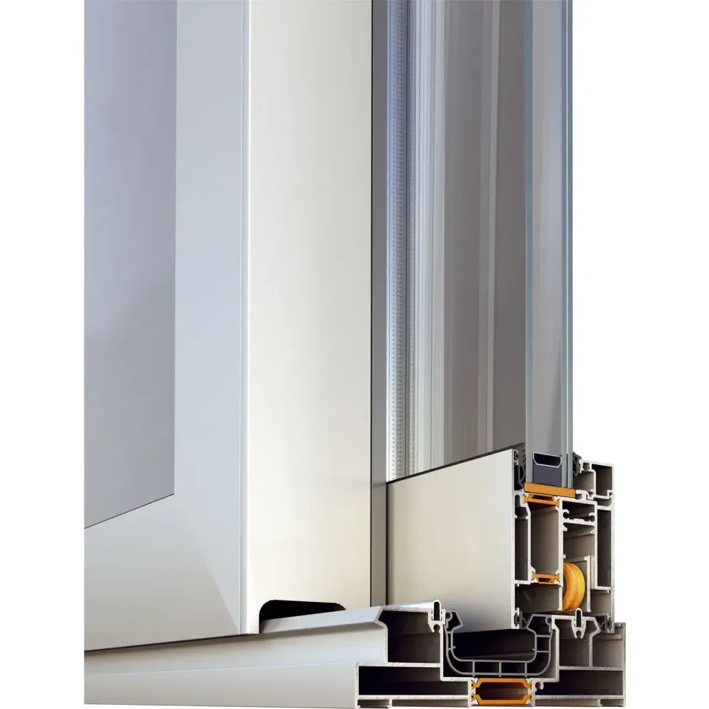Ușă culisantă aluminiu Alumil Supreme S700 suprafețe vitrate mari