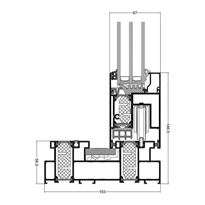 Design linii drepte tâmplărie aluminiu culisantă