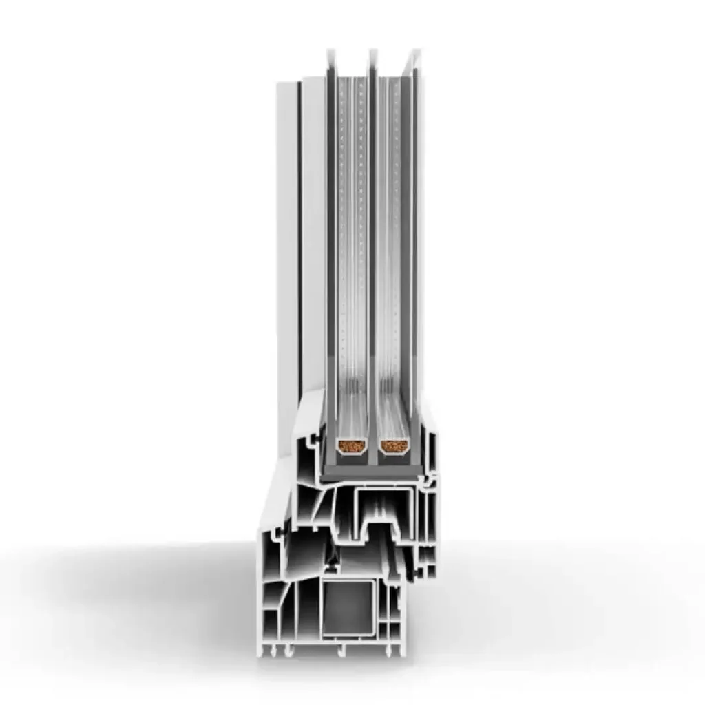 Fereastră PVC Salamander GreenEvolution Streamline 76 cu geam termopan Arad.
